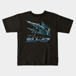 Sukhoi SU-47 the Golden Eagle Russian Fighterjet Kids T-Shirt